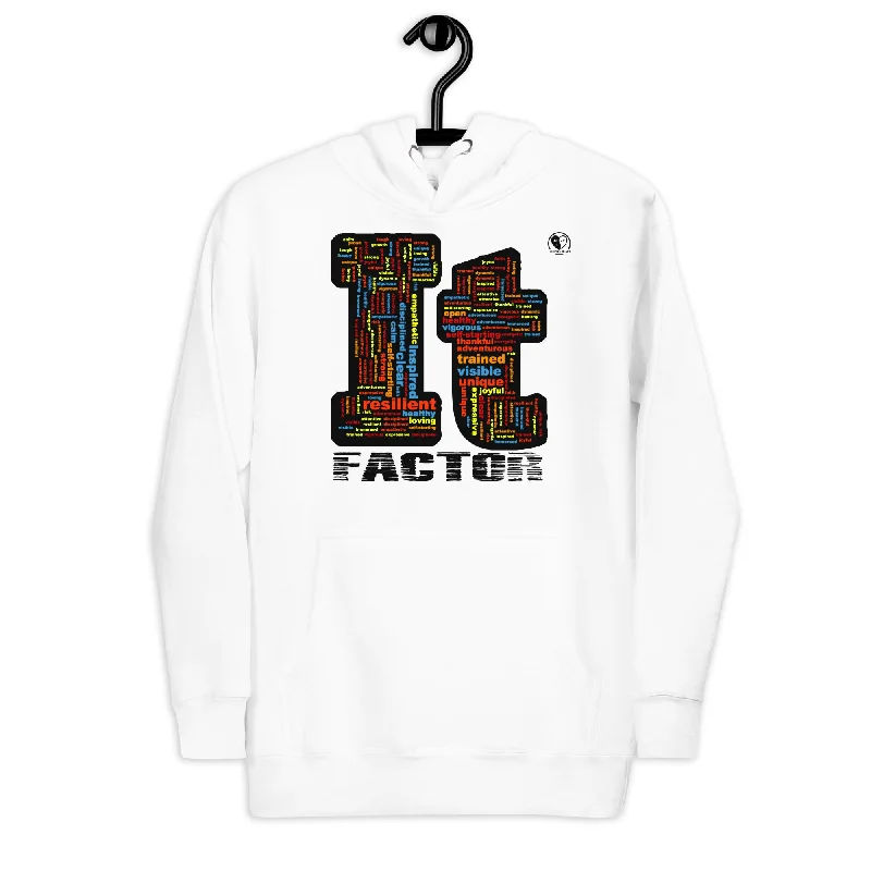 It Factor - Printed Premium Unisex Hoodie Hoodie Sweatshirt with Logo