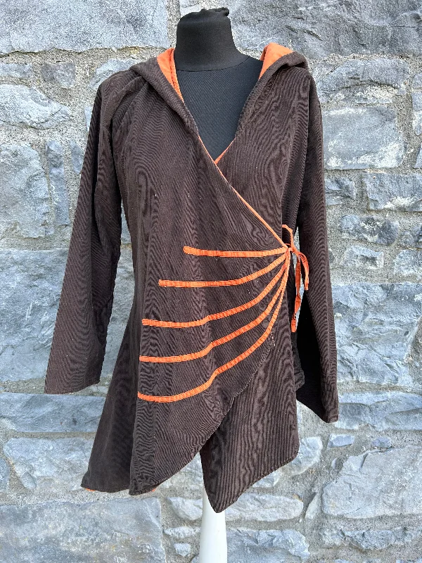 Brown cord wrap tunic uk 10-12 Women's winter-ready jackets