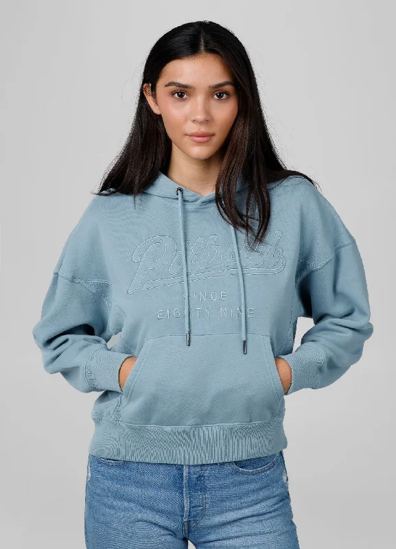 Women's hoodie Washed Manzanita II - Blue Warm Fleece Sweatshirts