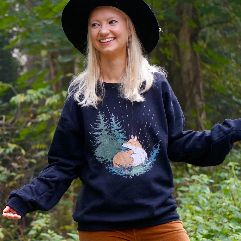 Forest Fox Pullover Sweatshirt Graphic Sweatshirts Collection