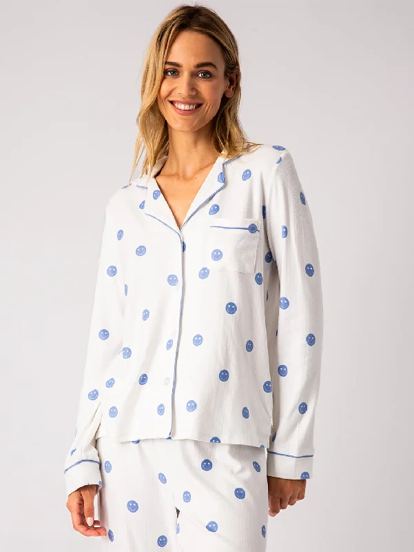 Choose Happy Long Sleeve Top - Ivory Jogger pajama sets