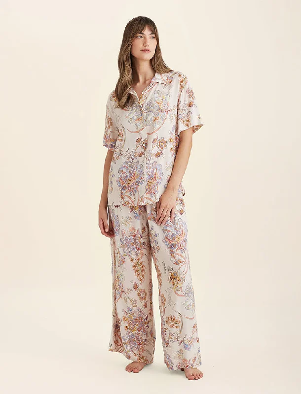 Coco Short Sleeve Full Length PJ Set Fall pajama sets