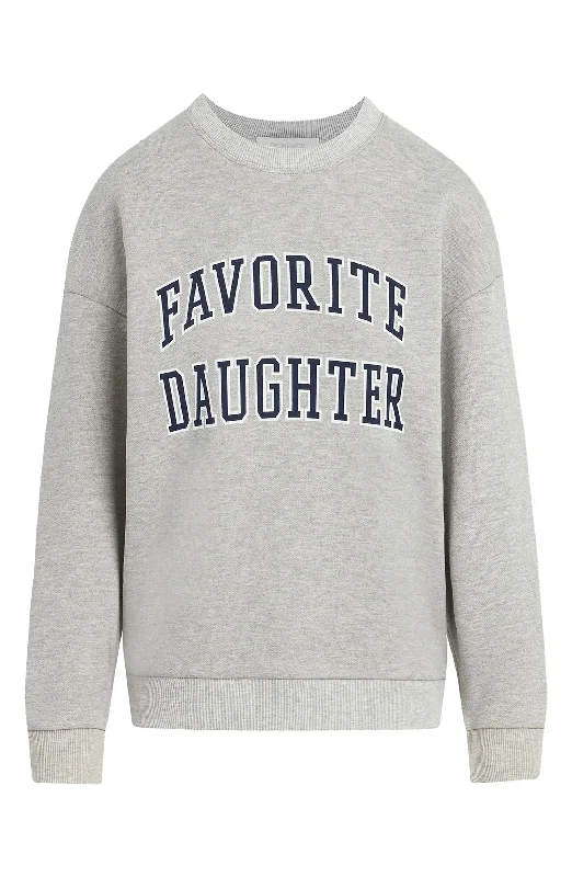 Favorite Daughter Collegiate Sweater, Heather Grey Party sweaters