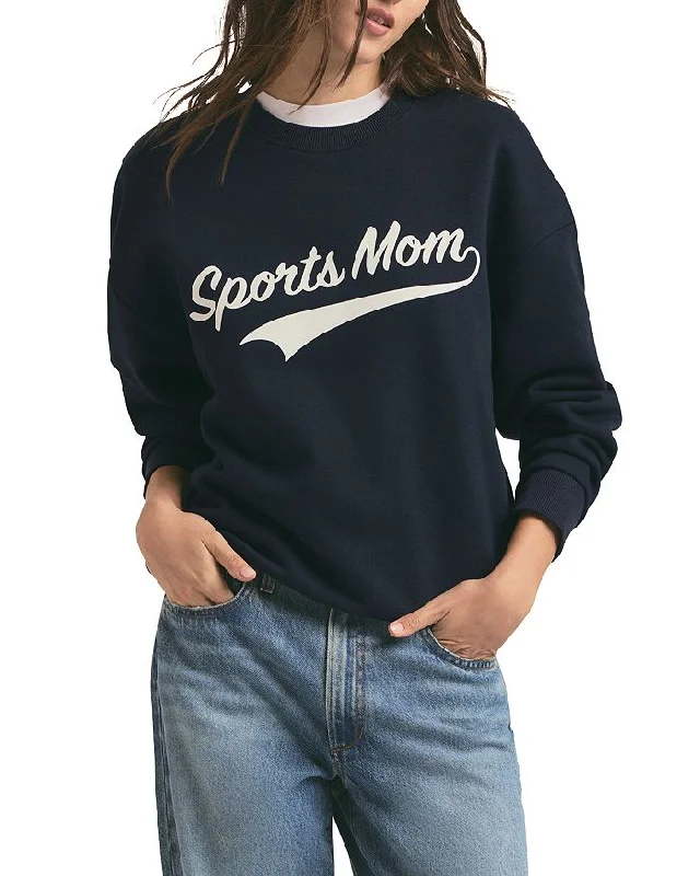 Favorite Daughter Sports Mom Sweatshirt, Navy Luxury sweaters