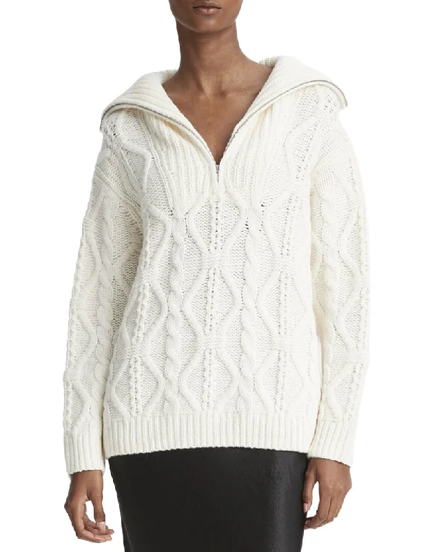 Vince Cable Half Zip Pullover Trendy oversized sweaters