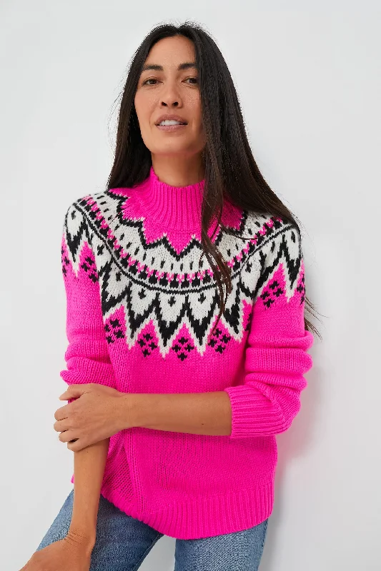 Bright Pink Kienna Sweater College sweaters