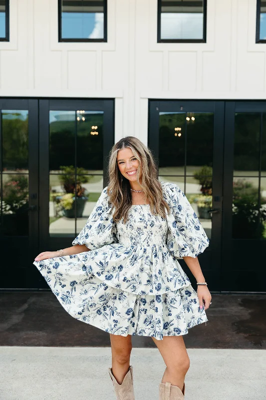 Ashlyn Mini Dress - Navy Boho mini dresses