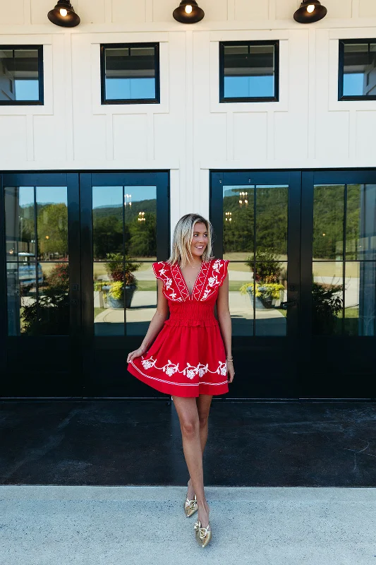 Endless Fun Mini Dress - Cherry Red Budget-friendly mini dresses