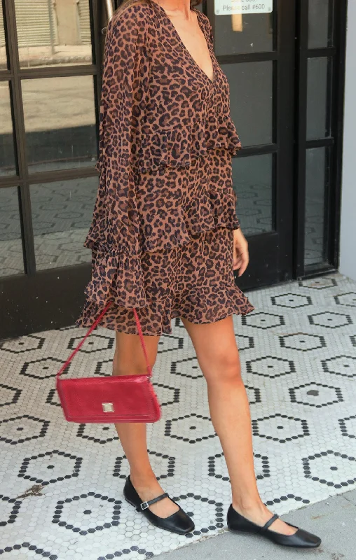 Fleetwood Mini Dress ~ Leopard Latte Best mini dresses for petites