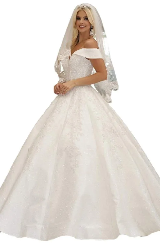 Dancing Queen - Embellished Off-Shoulder Ballgown 158 Off-shoulder Bridal Gown