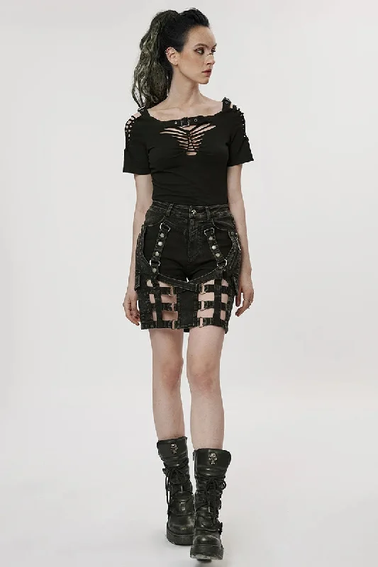 Women's Post-apocalyptic Style The Pantskirt Daily Two Wear Techwear Detachable Personality Skirt Boho unclassified skirts