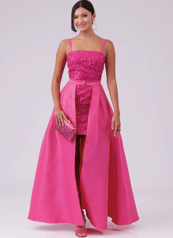 McCalls Dress, Jumpsuit & Overskirt M8450 Elegant unclassified skirts