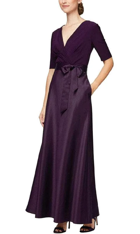 Alex Evenings - 82351533 V-Neck Jersey Long Dress Boho maxi dresses