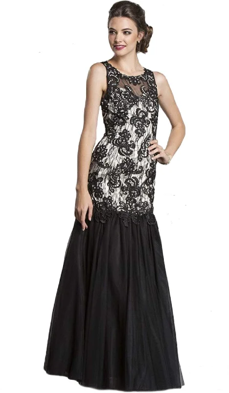 Aspeed Design - Sleeveless Sheer Trumpet Evening Gown Casual party dresses