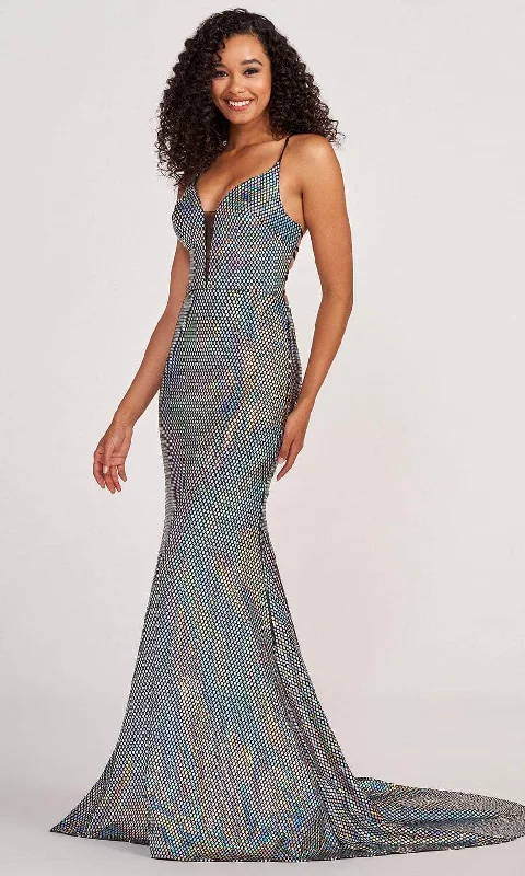 Colette By Daphne CL2071 - Iridescent Polka Dotted Trumpet Gown Y2K party dresses