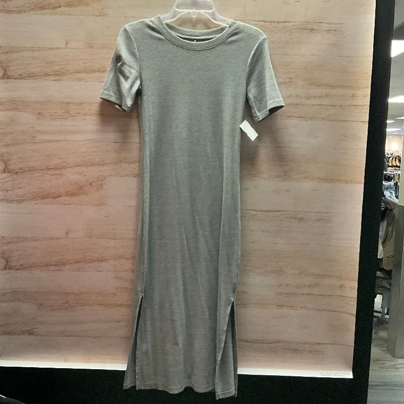 Dress Casual Midi By A New Day In Grey, Size: Xs Structured Midi Skirt