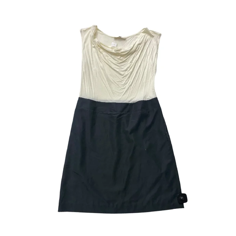 Dress Casual Midi By Loft In Black & Cream, Size: L Wrap Midi Skirt