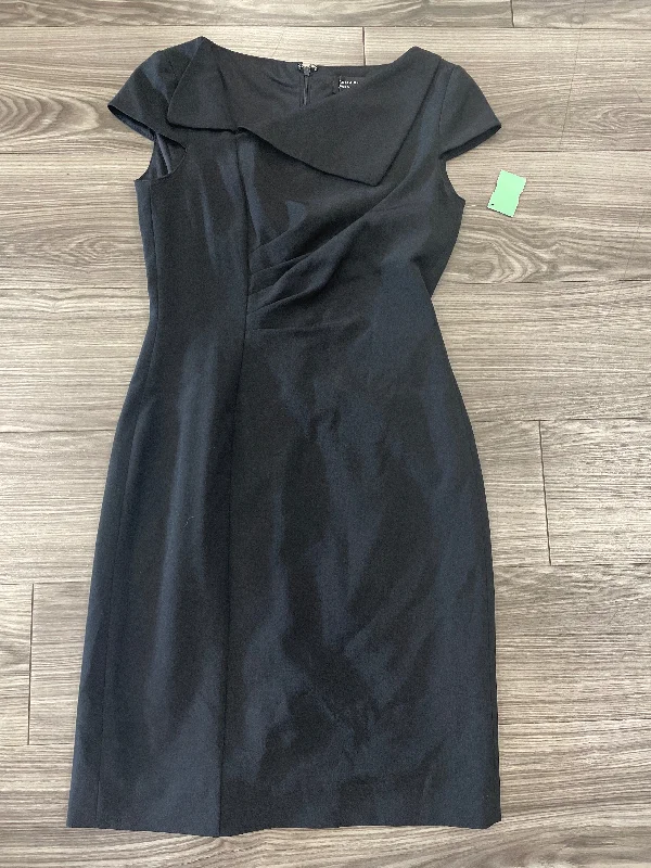 Dress Party Midi By Tahari By Arthur Levine In Black, Size: 4 Button Midi Skirt